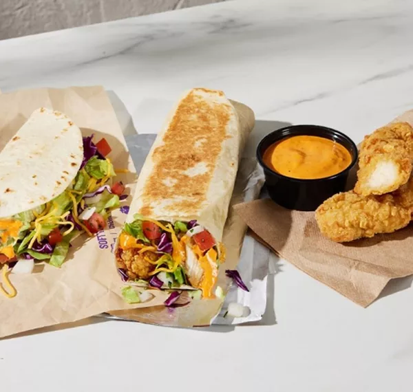 Taco Bell chicken strip items
